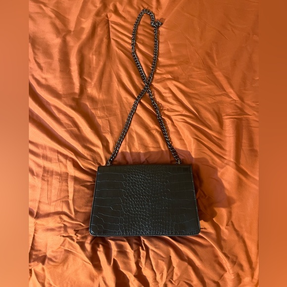 DEEPMEOW Black Leather Shoulder Chain Purse - Picture 3 of 5